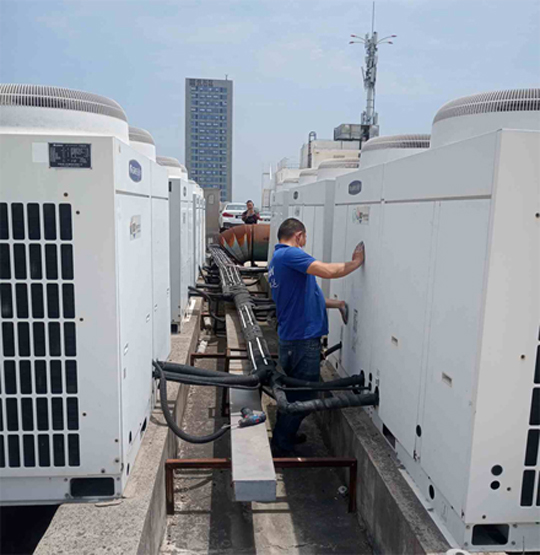 博湖中央空调制热和不制冷系统维修方法